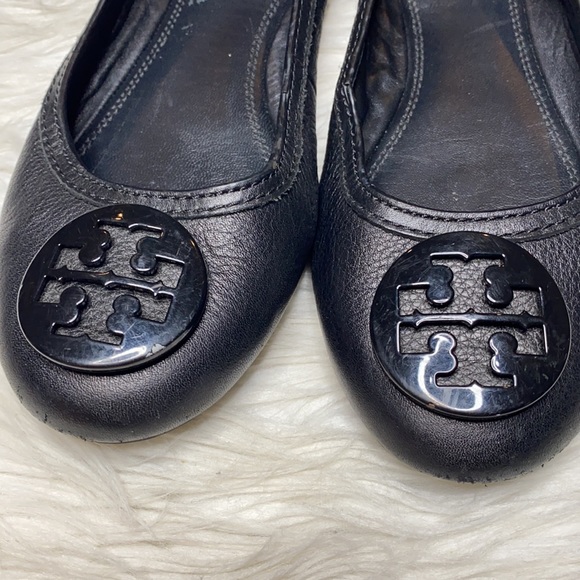 Tory Burch Abby black leather ballet flats - Picture 11 of 11